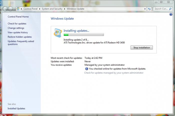 aktualizovať aktualizáciu systému Windows 7