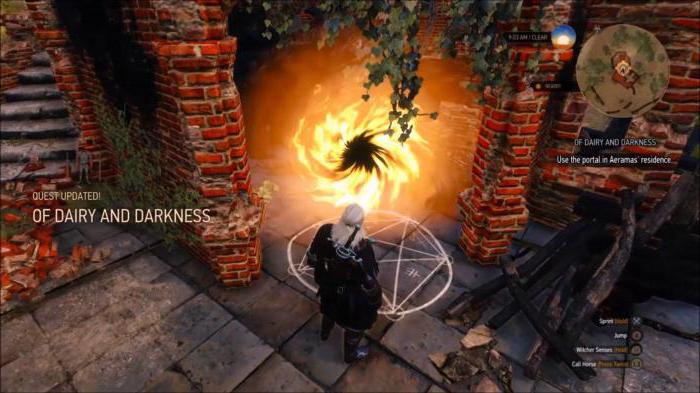 Witcher 3 Sýrové a tmavé sily pasáž